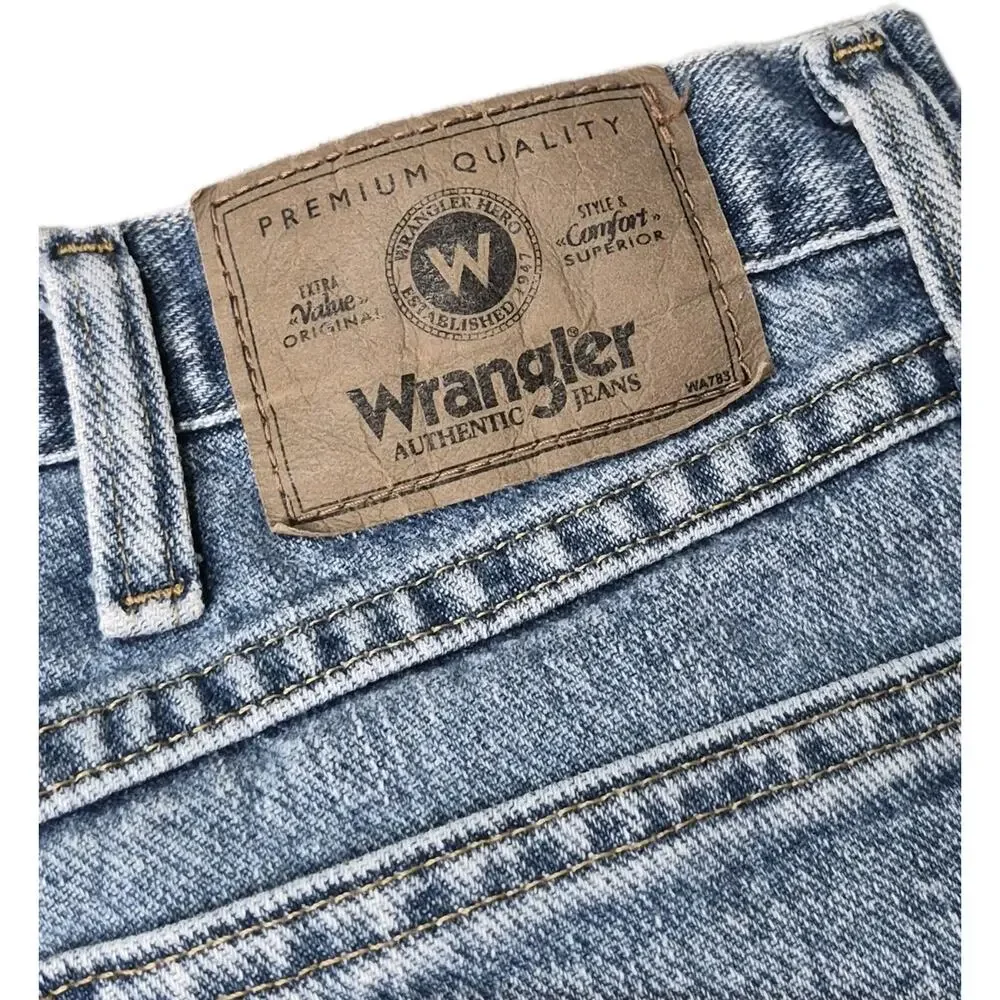 Vintage Wrangler Men's Jeans Regular Fit Size 36 X 30 Faded Blue